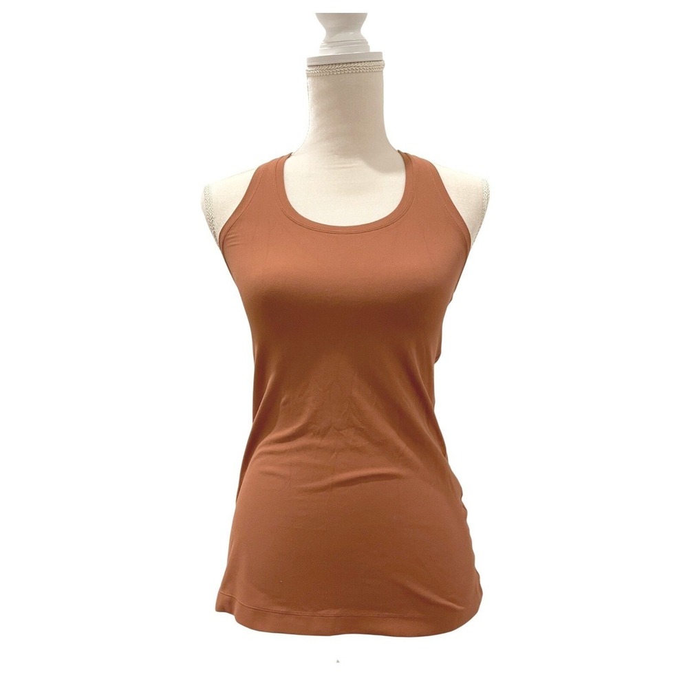 Lululemon Cool Racerback II Tank Top Womens 8 Desert Sun Orange Athletic‎ Casual
